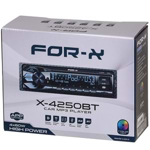 FOR-X Bluetooth ve USB Radyo Oto Teyp X-4250 BT