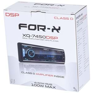 FOR-X Usb-Fm-Bt Dsp İşlemcili 4 Amfi Çıkışlı Teyp XQ-7450 DSP