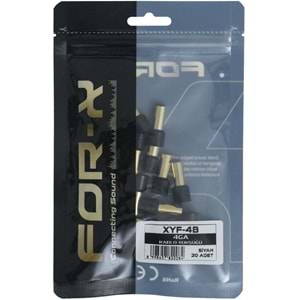 FOR-X 4 GA 10 Adet Siyah İzoleli Kablo Yüksüğü XYF-4B