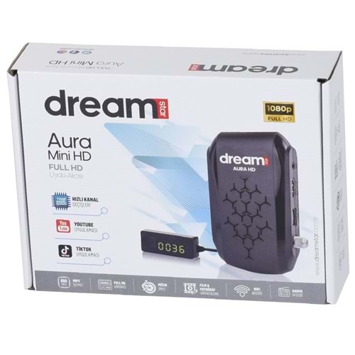 DREAMSTAR Aura Mini Hd Uydu Alıcısı AURA HD