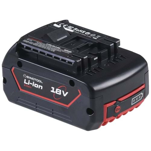 ENNOTOOL 18V 6 Ah Bosch Bat610 Matkap Bataryası A60218006 BOSCH-BAT610
