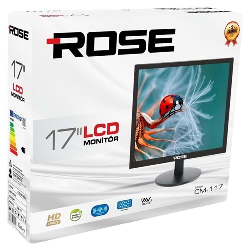 ROSE 17'' 12-220V Lcd Monitör CM-117