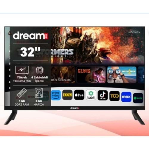 DREAMSTAR 32'' Uydulu WHALE Led Tv DS-32 WHALE TV