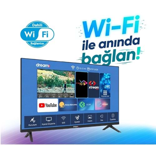 DREAMSTAR 43'' Uydulu Whale Led Tv DS-43 WİFİ