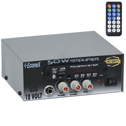ECONEX 50W 3 Portlu USB li Pazarcı Amfisi ECX-50U