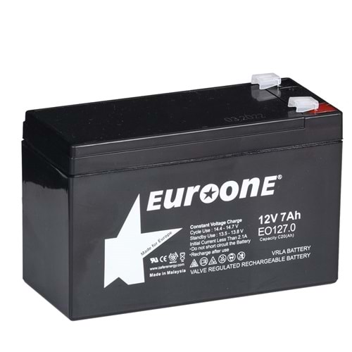 EUROONE 12V 7A 1,7 Kg Kuru Tip Akü EO-127
