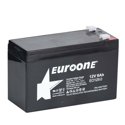 EUROONE 12V 9A Kuru Tip Akü EO-129