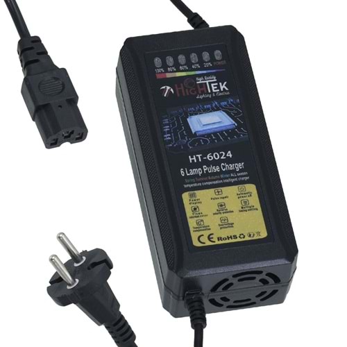 HIGHTEK 60V 24A Elektrikli Bisiklet Şarj Adaptörü HT-6024
