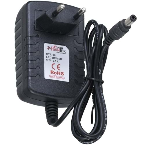 HİGHTEK 12V 2,5A Priz Tipi Adaptör HT-6760