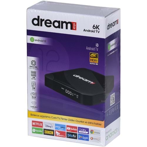 DREAMSTAR 2Gb Ram -16Gb Hafıza Androıd 12 Tv Box İ-3 2-16