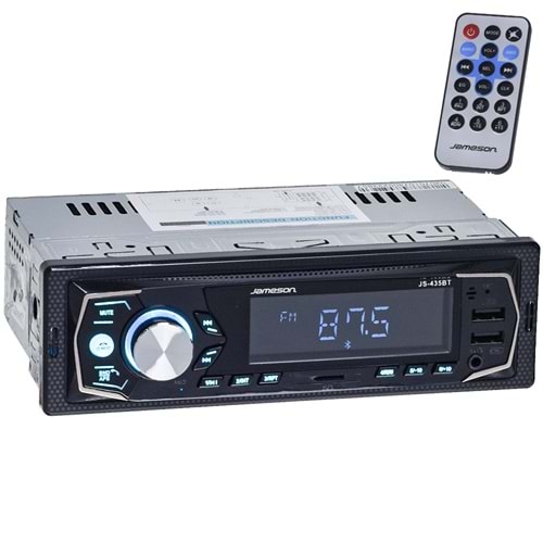 JAMESON Çift Bluetooth ve USB Girişli Radyo Oto Teyp JS-435 BT