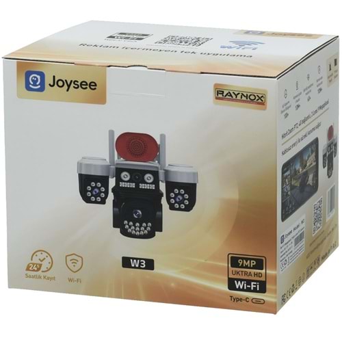 JOYSEE 6 MP Kamera Üç Lensli 2,4 GHz Wi-Fi Bağlantısı PTZ Kamera JW-3
