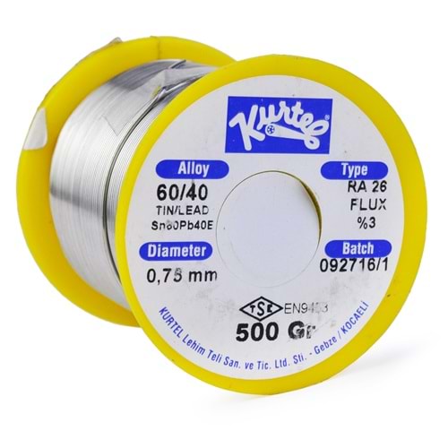 KURTEL 500 Gr 0,75 Mm Lehim Teli KL-500-075