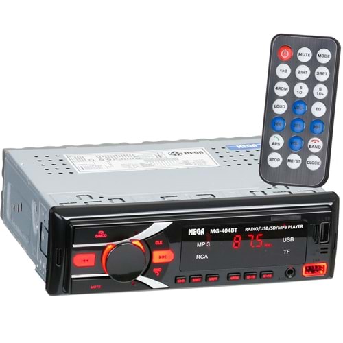 MEGA Bluetooth ve Çift USB Girişli Radyo Oto Teyp MG-404 BT