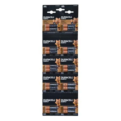 DURACELL Alkalin Kalem Pil (20 Li Blister) AA MN-1500-20