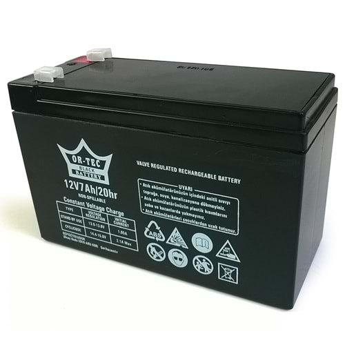 ORTEC 12V 7A Kuru Tip Akü ORTEC-12V7