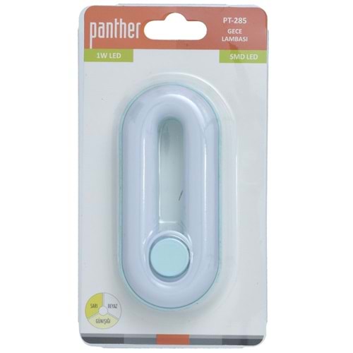 PANTHER 1W SMD Led 3 Işık Modu Gece Lambası PT-285