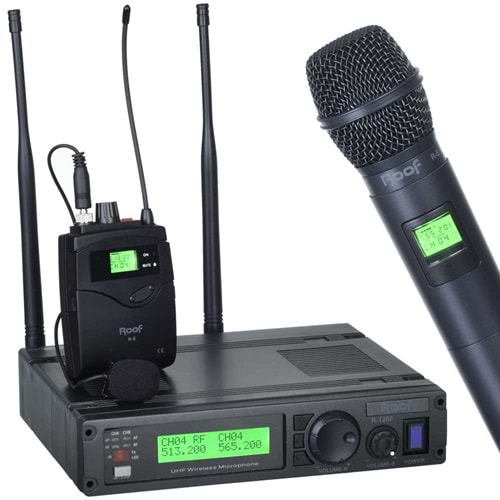 ROOF Uhf 1El 1Yaka Digital Telsiz Mikrofon R-1200EY