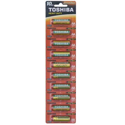 TOSHIBA AA Kalem Pil 10 Lu Kartela R6KG-10 KRT