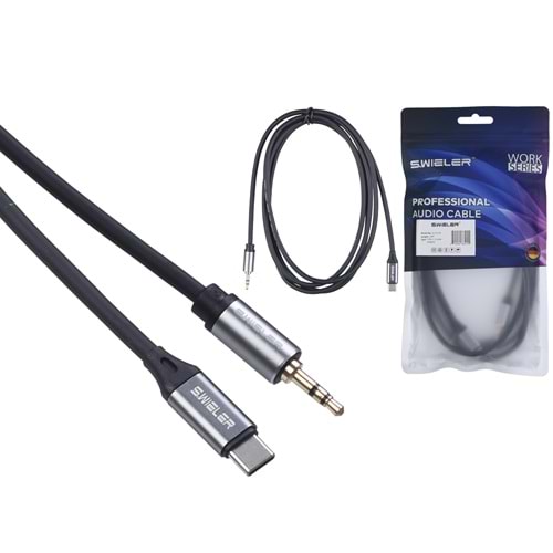 S.WIELER Type C - 3.5 mm 2 Metre Stereo Kablo SC2S-2M