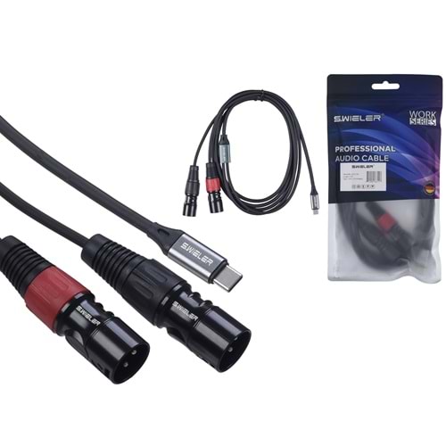 S.WIELER Type C - 2 x Xlr 2 Metre Erkek Kablo SC2X-2M