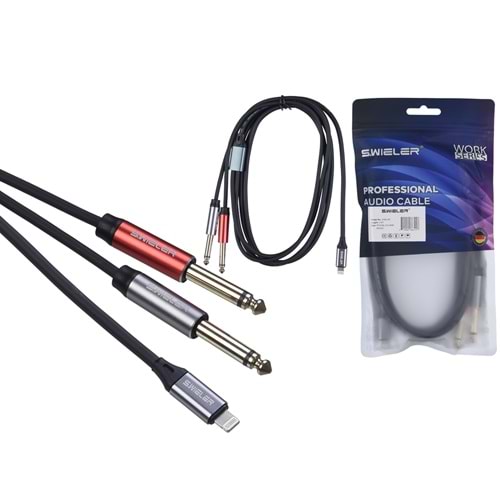 S.WIELER İphone - 2 x 6.3 mm 2 Metre Mono Kablo Sİ2M-2M