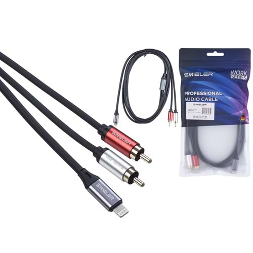 S.WIELER İphone - 2 x Rca 2 Metre Erkek Kablo Sİ2R-2M