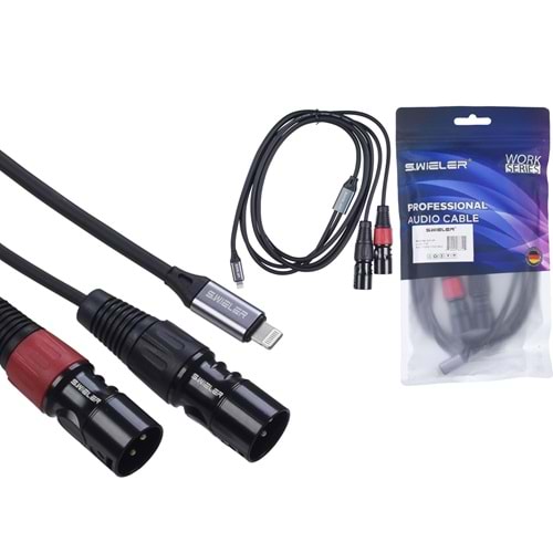 S.WIELER İphone - 2 x Xlr 2 Metre Erkek Kablo Sİ2X-2M