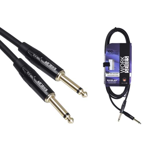S.WIELER 6.3 mm Mono - 6.3 mm 3 Metre Mono Kablo SMM-3M