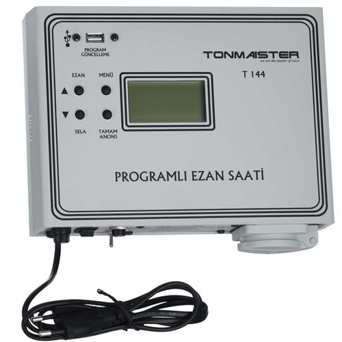 TONMAISTER Duvar Tipi Programlı Ezan Saati T-144