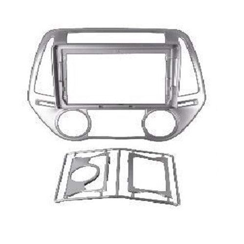 FOR-X 9 inc Hyundai I20 Analog-Digital Climate 2008-2012 Gümüş Çerçeve (Canbus Yok) TAC-067