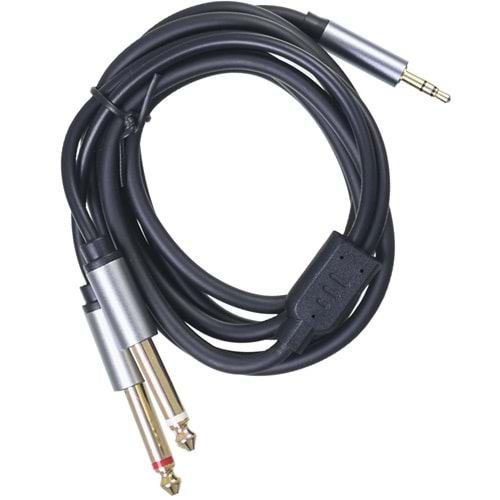 TUNEX 3,5 mm Stero Erkek 2X6,3 mm Mono Erkek 1,5 Mt TAV-145