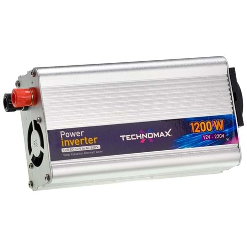 TECHNOMAX 12V 1200W Modifiye Sinüs İnvertör TM-9203