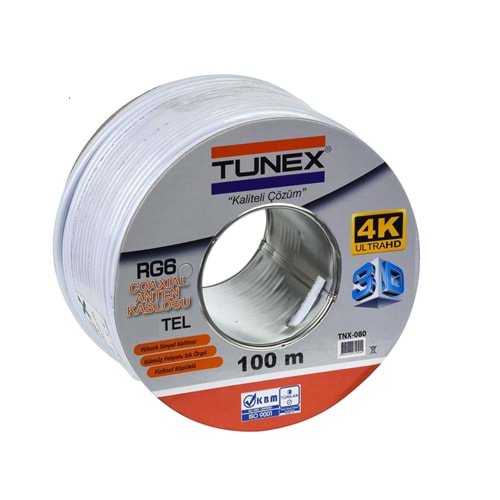 TUNEX Rg6-U4 Ccs 64 Tel Kablo TNX-064