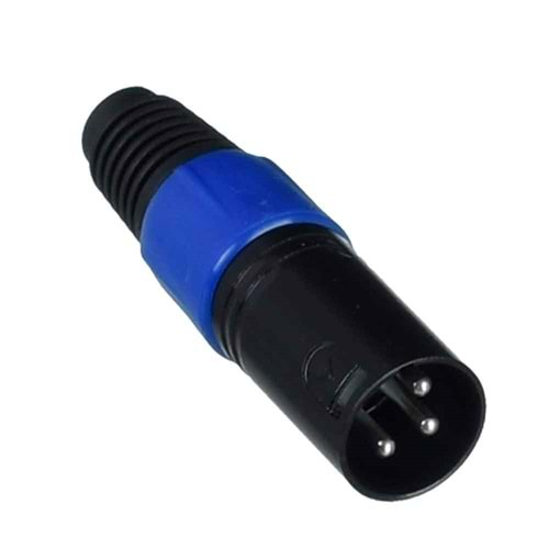 TUNEX Blue Metal Xlr Canon Erkek Jak TNX-4813 BL