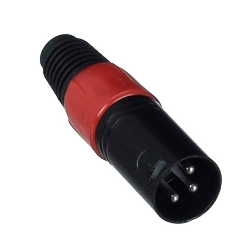 TUNEX Red Metal Xlr Canon Erkek Jak TNX-4813 RD