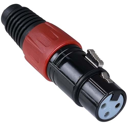 TUNEX Red Metal Xlr Canon Dişi Jak TNX-4814 RD