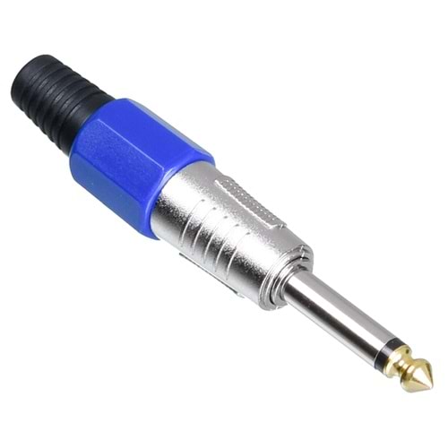 TUNEX Blue 6,3 Mm ERKek Mono Metal Jak TNX-4815-E BL