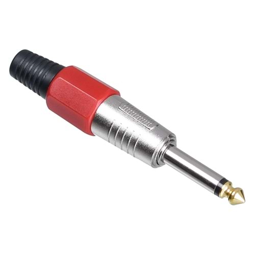 TUNEX Red 6,3 Mm ERKek Mono Metal Jak TNX-4815-E RD