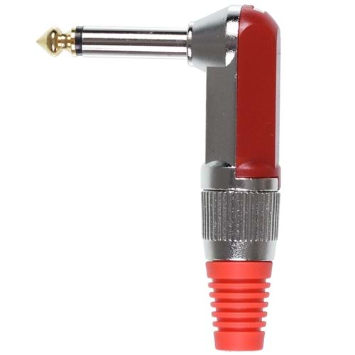 TUNEX 6,3 mm Kırmızı L Tip Gitar Jak TNX-4818