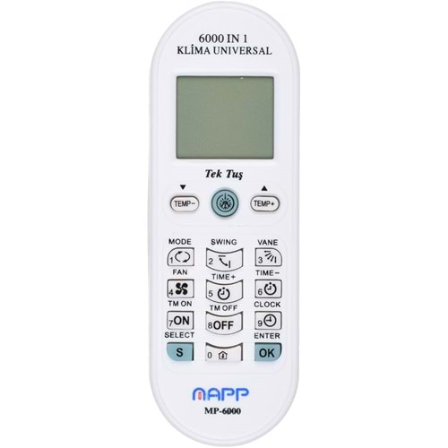 Klima Akıllı Kumanda (Mp-6000) TNX-K-4020