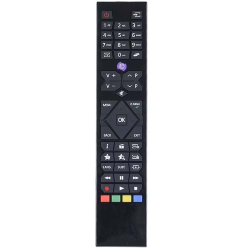TUNEX Vestel Seg Regal Baklava Göbek Mor Tuş Led Tv Kumanda TR-208