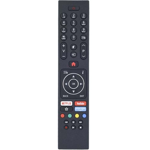 TUNEX Vestel Netflix Youtube Prime Video Tuşlu Led Tv Kumanda TR-209