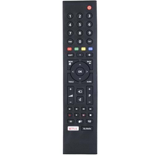 TUNEX Arçelik Beko Netflix My Media Tuşlu Led Tv Kumanda TR-304