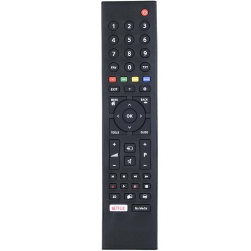 TUNEX Arçelik-Beko Netflix - My Media Tuşlu Led Tv Kumanda TR-304