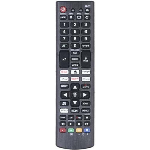 TUNEX Lg Netflix Disney Rakuten Prime Video Tuşlu Led Tv Kumanda TR-510