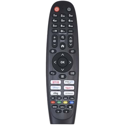 TUNEX Lg Netflix Disney Rakuten Prime Video Ses Komutsuz Kumanda TR-512