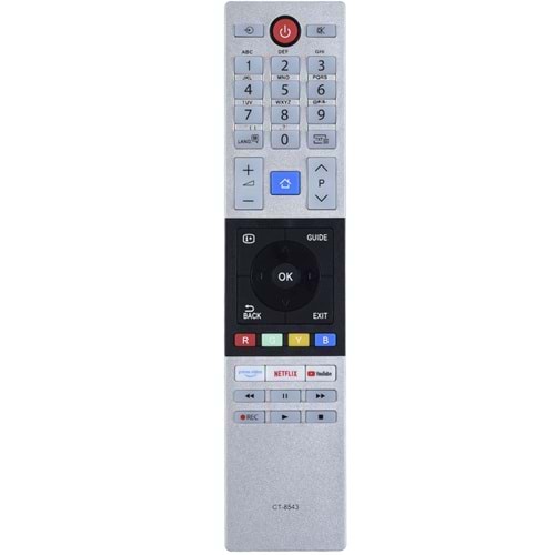 TUNEX Toshiba Netflix Prime Video Youtube Tuşlu Led Tv Kumanda TR-761