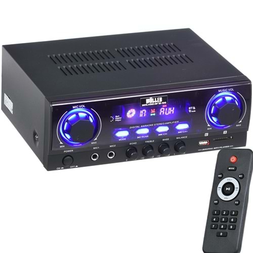 WÖLLER 100W 8 Ohm Usb-Sd-Bt Amfi W-100