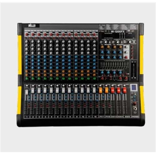 Wöller 12 Kanal 2X99 Dsp Efekt Usb-Bt Deck Mikser W-1200 FX